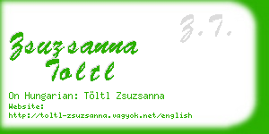 zsuzsanna toltl business card