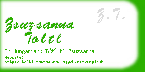 zsuzsanna toltl business card